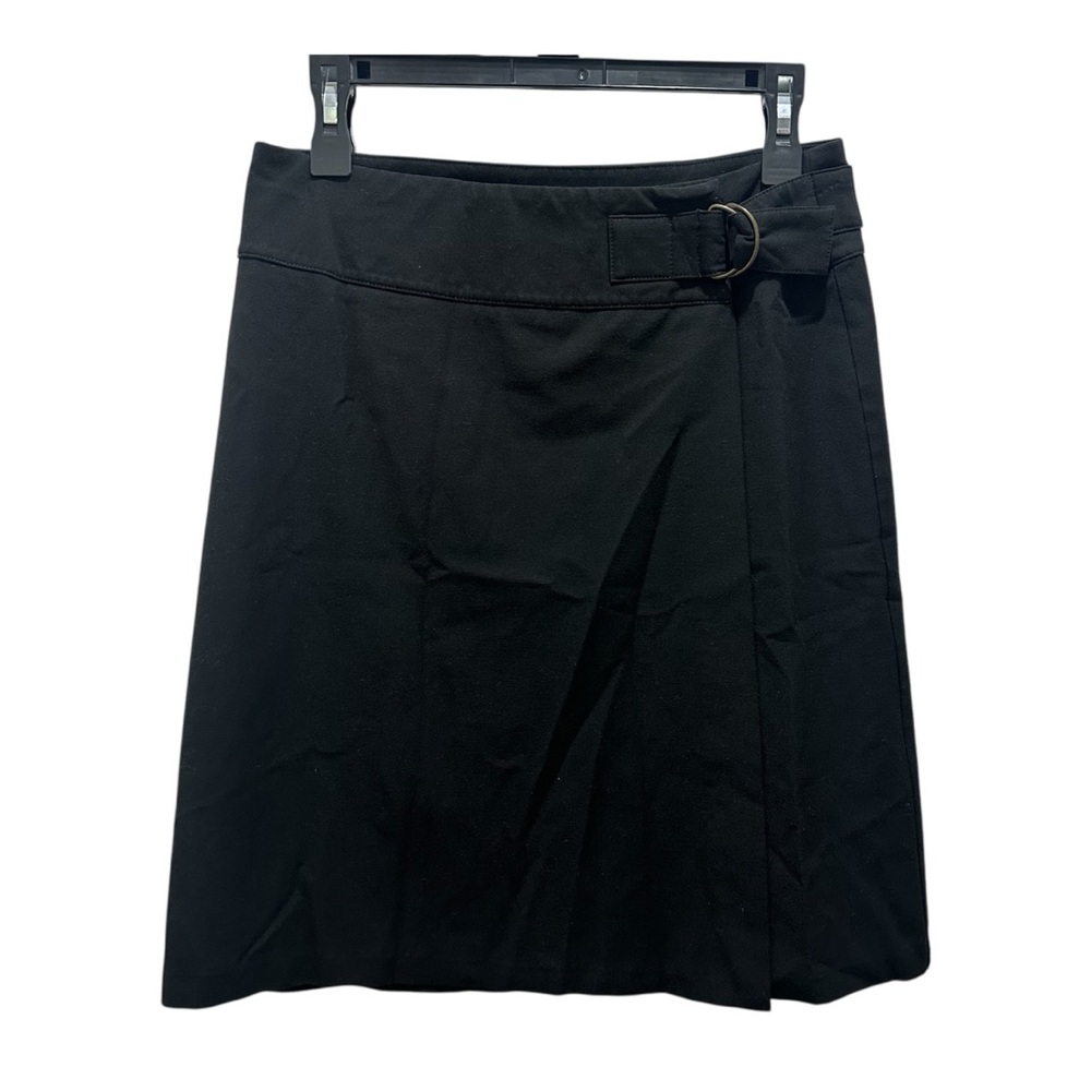 Vintage Y2K Black A-Line Skirt w/ Buckle Old Navy Women’s Size 6 Grunge Goth